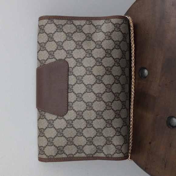 Authentic Vintage Gucci GG Monogram Supreme Sherry Web Ophidia Clutch Crossbody - Picture 4 of 12